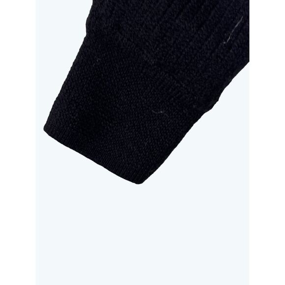 Aritzia Wilfred Lolan Sweater Small Merino Wool Cropped Knit Black - Picture 4 of 10
